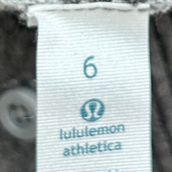 Lululemon After Class Cardigan Stripe Button Down Sweater Womens Small 6 Gray - Picture 5 of 6